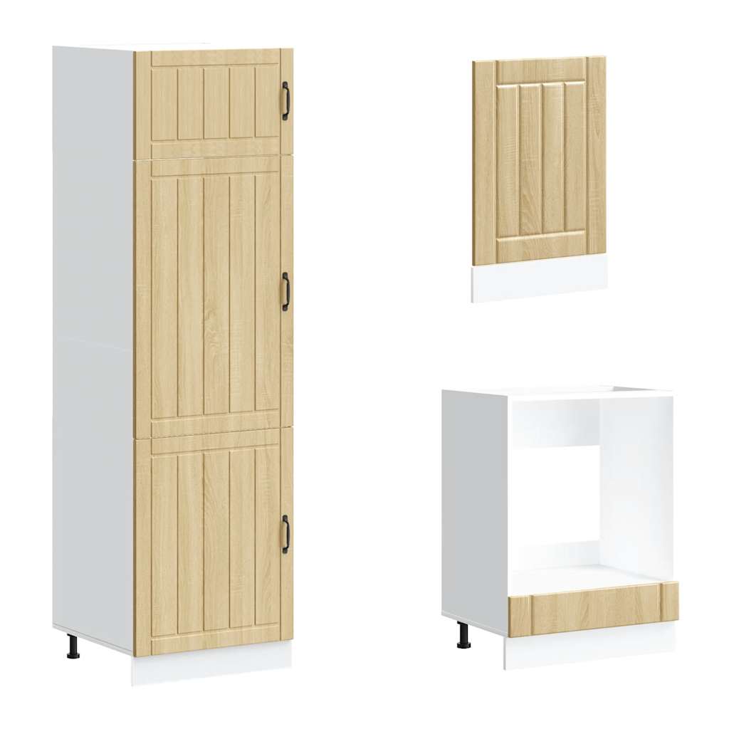 Kjøkkeninnredning Kjøkkenskapsett Lucca Sonoma Eik 07 deler