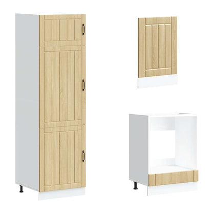 Kjøkkeninnredning Kjøkkenskapsett Lucca Sonoma Eik 07 deler