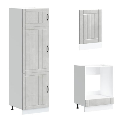 Kjøkkeninnredning Kjøkkenskapsett Lucca Betonggrå 07 deler