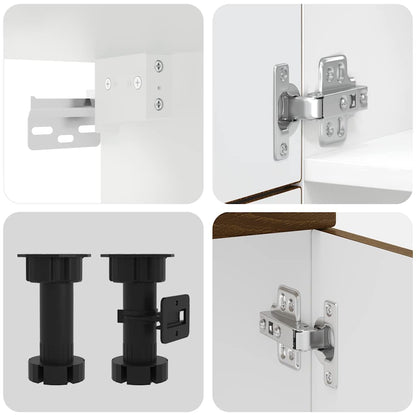 Kjøkkeninnredning Kjøkkenskapsett Lucca Brun Eik 07 deler