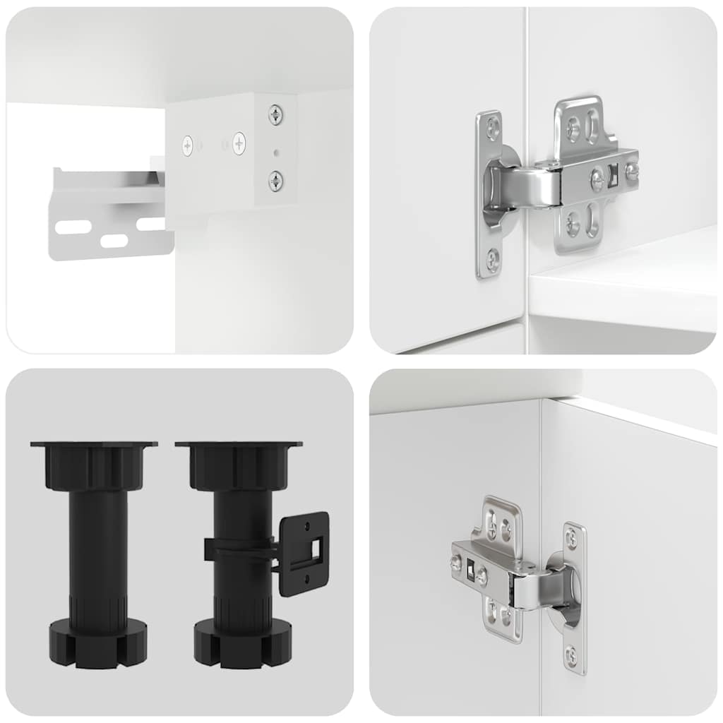 Kjøkkeninnredning Kjøkkenskapsett Kalmar Hvit 07 deler