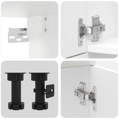 Kjøkkeninnredning Kjøkkenskapsett Kalmar Hvit 07 deler