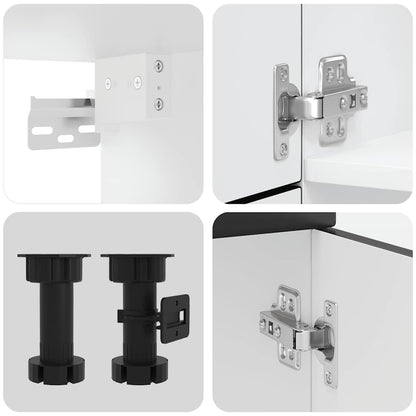 Kjøkkeninnredning Kjøkkenskapsett Kalmar Svart 07 deler