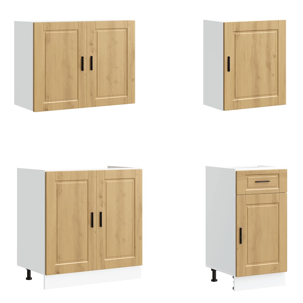 Kjøkkeninnredning Kjøkkenskapsett Kalmar Artisan Eik 07 deler