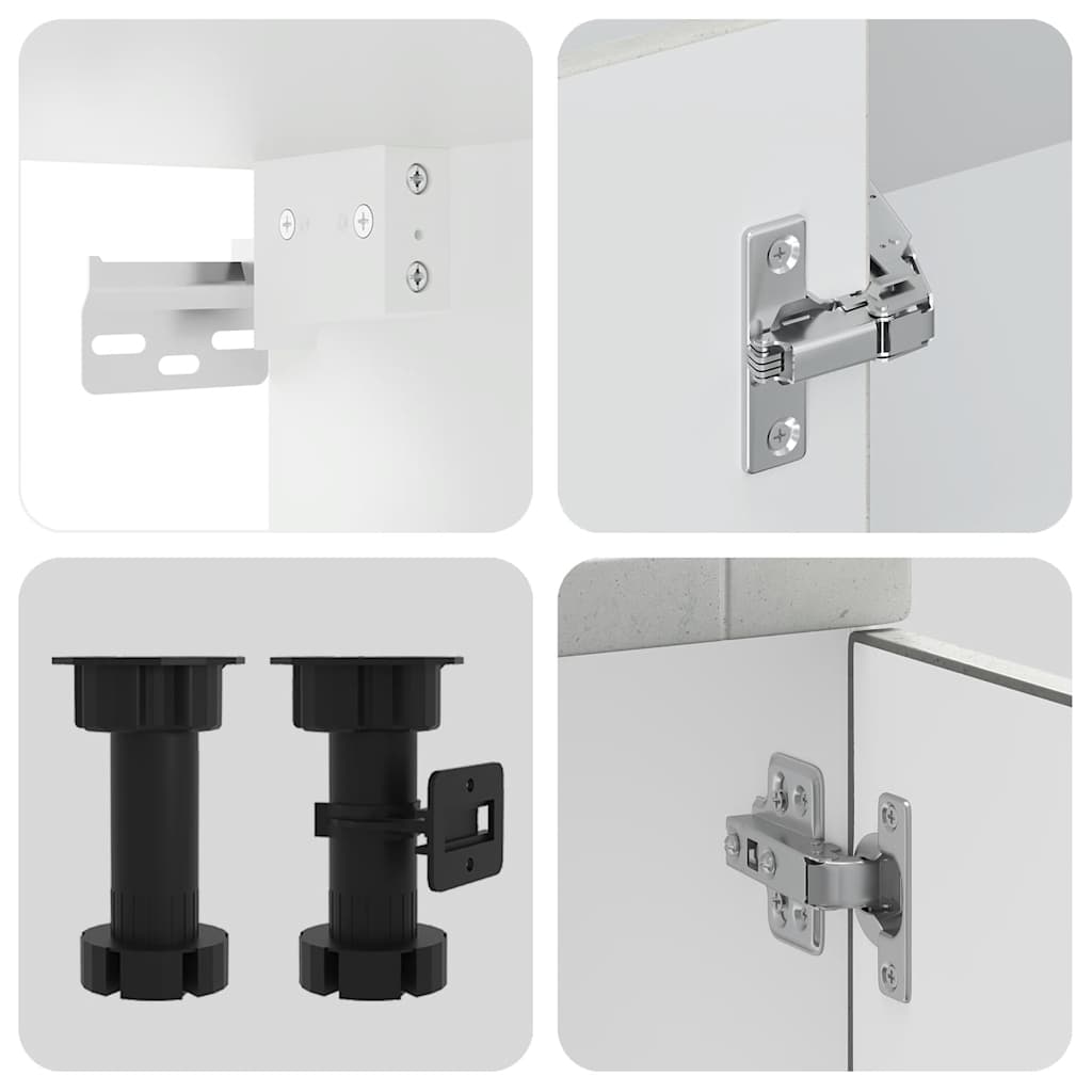 Kjøkkeninnredning Kjøkkenskapsett Kalmar Betonggrå 08 deler