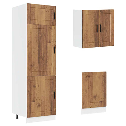 Kjøkkeninnredning Kjøkkenskapsett Kalmar Gammelt Tre 08 deler