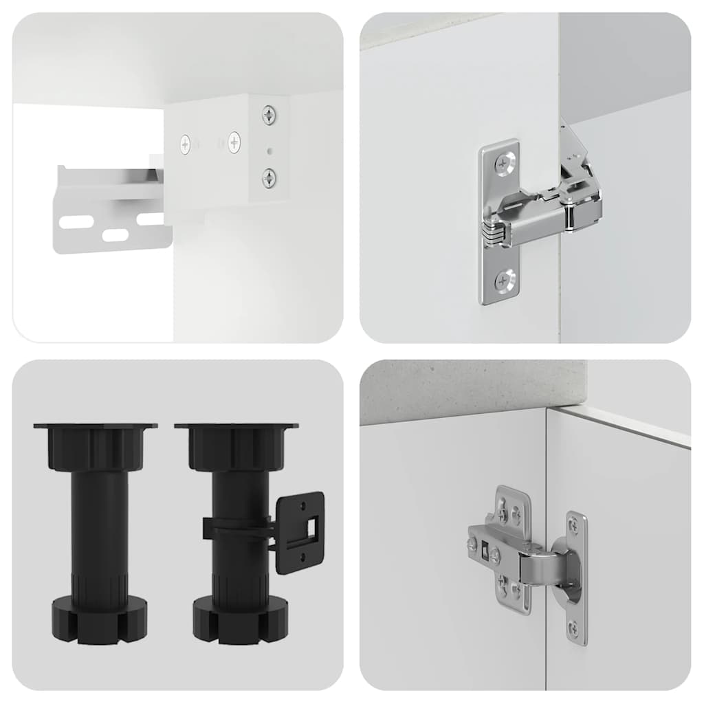 Kjøkkeninnredning Kjøkkenskapsett Kalmar Betonggrå 08 deler