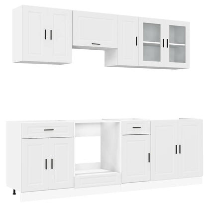 Kjøkkeninnredning Kjøkkenskapsett Kalmar Hvit 08 deler