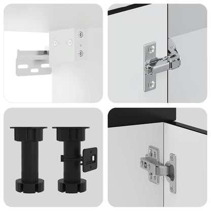 Kjøkkeninnredning Kjøkkenskapsett Kalmar Svart 04 deler