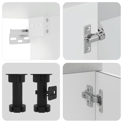 Kjøkkeninnredning Kjøkkenskapsett Kalmar Betonggrå 04 deler