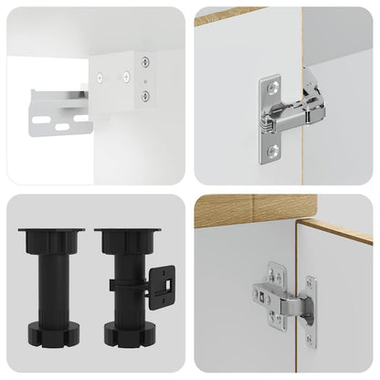 Kjøkkeninnredning Kjøkkenskapsett Kalmar Sonoma Eik 04 deler