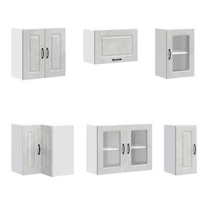 Kjøkkeninnredning Kjøkkenskapsett Kalmar Betonggrå 11 deler