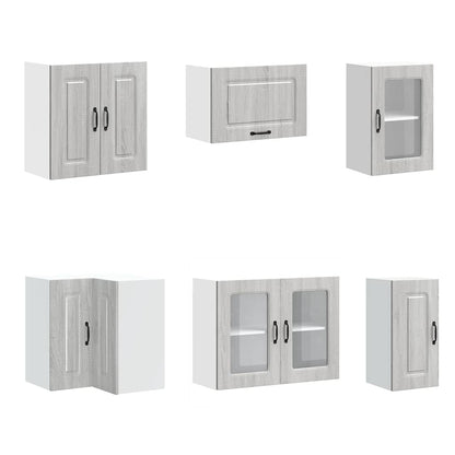 Kjøkkeninnredning Kjøkkenskapsett Kalmar Sonoma Grå 11 deler