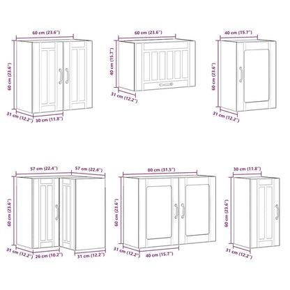 Kjøkkeninnredning Kjøkkenskapsett Lucca Svart 11 deler