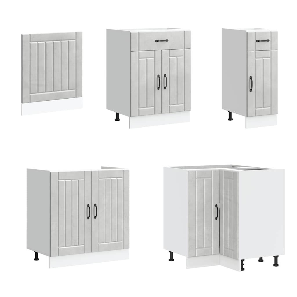 Kjøkkeninnredning Kjøkkenskapsett Lucca Betonggrå 11 deler