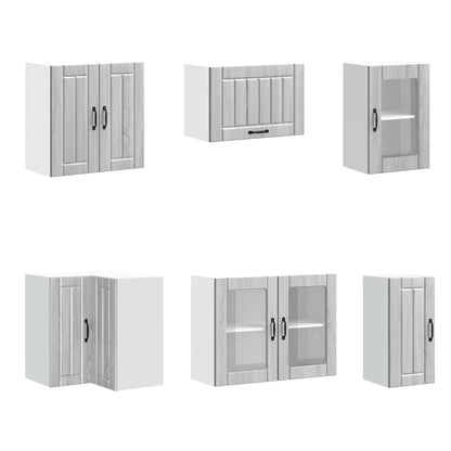 Kjøkkeninnredning Kjøkkenskapsett Lucca Sonoma Grå 11 deler