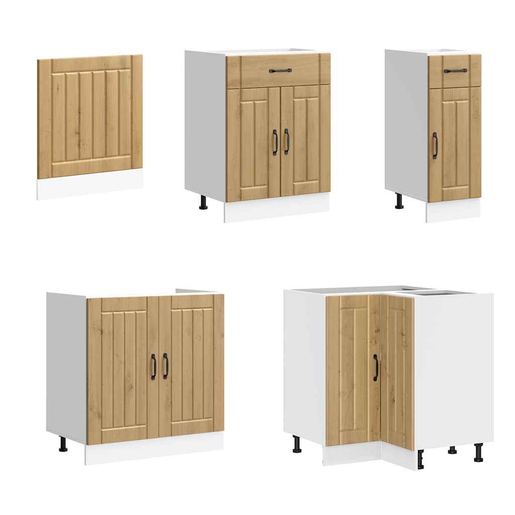 Kjøkkeninnredning Kjøkkenskapsett Lucca Artisan Eik 11 deler