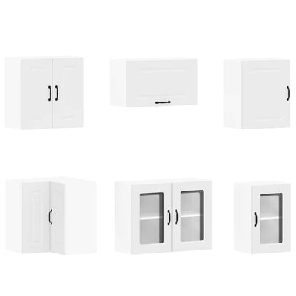 Kjøkkeninnredning Kjøkkenskapsett Kalmar Hvit 11 deler