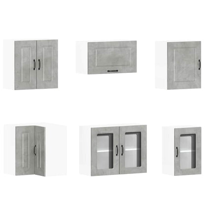 Kjøkkeninnredning Kjøkkenskapsett Kalmar Betonggrå 11 deler