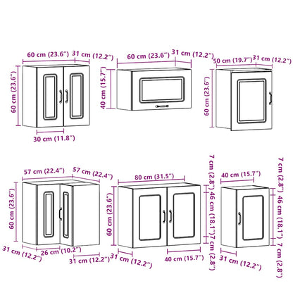 Kjøkkeninnredning Kjøkkenskapsett Kalmar Betonggrå 11 deler
