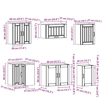 Kjøkkeninnredning Kjøkkenskapsett Lucca Hvit 11 deler