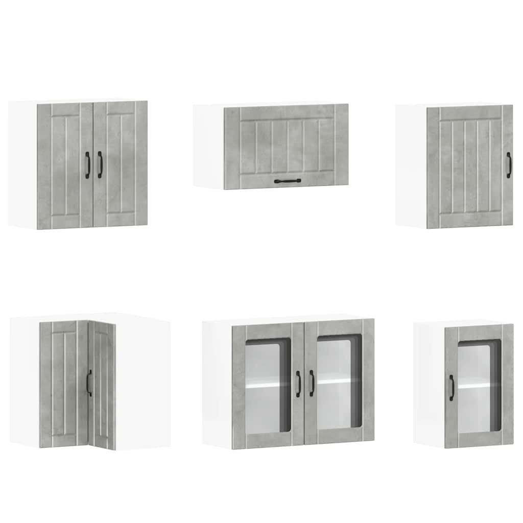 Kjøkkeninnredning Kjøkkenskapsett Lucca Betonggrå 11 deler