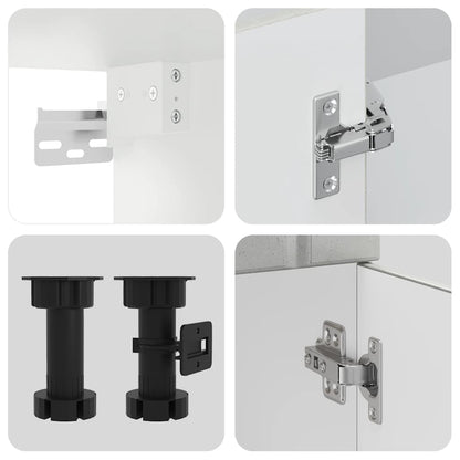 Kjøkkeninnredning Kjøkkenskapsett Lucca Betonggrå 11 deler