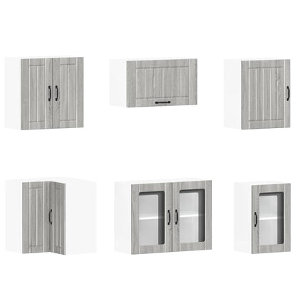 Kjøkkeninnredning Kjøkkenskapsett Lucca Sonoma Grå 11 deler