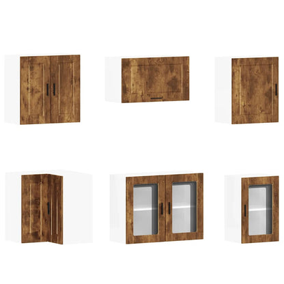 Kjøkkeninnredning Kjøkkenskapsett Porto Røkt Eik 11 deler