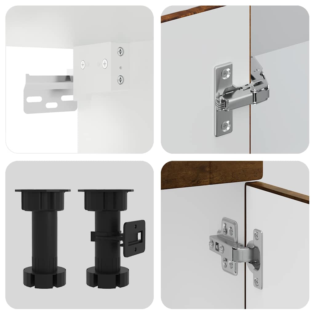 Kjøkkeninnredning Kjøkkenskapsett Porto Røkt Eik 11 deler