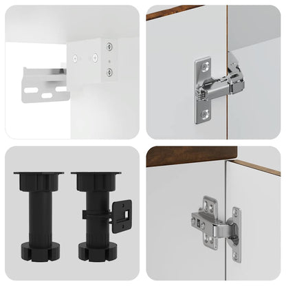 Kjøkkeninnredning Kjøkkenskapsett Kalmar Røkt Eik 11 deler