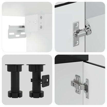 Kjøkkeninnredning Kjøkkenskapsett Porto Svart 11 deler