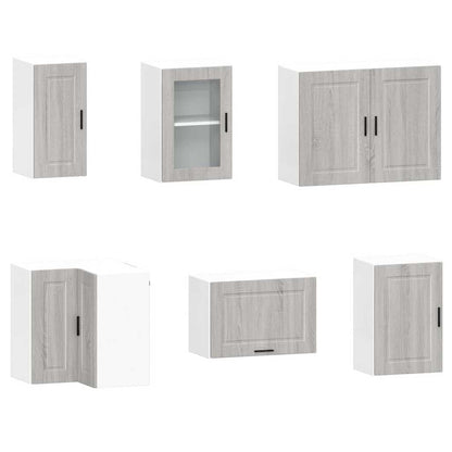 Kjøkkeninnredning Kjøkkenskapsett Porto Sonoma Grå 11 deler