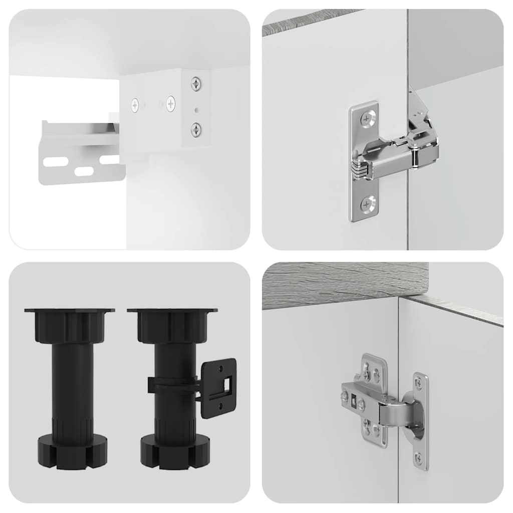 Kjøkkeninnredning Kjøkkenskapsett Porto Sonoma Grå 11 deler