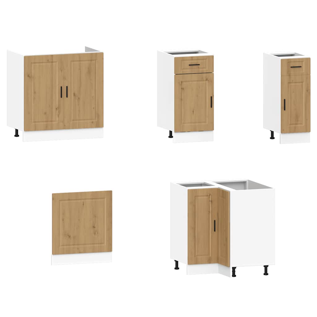 Kjøkkeninnredning Kjøkkenskapsett Porto Artisan Eik 11 deler