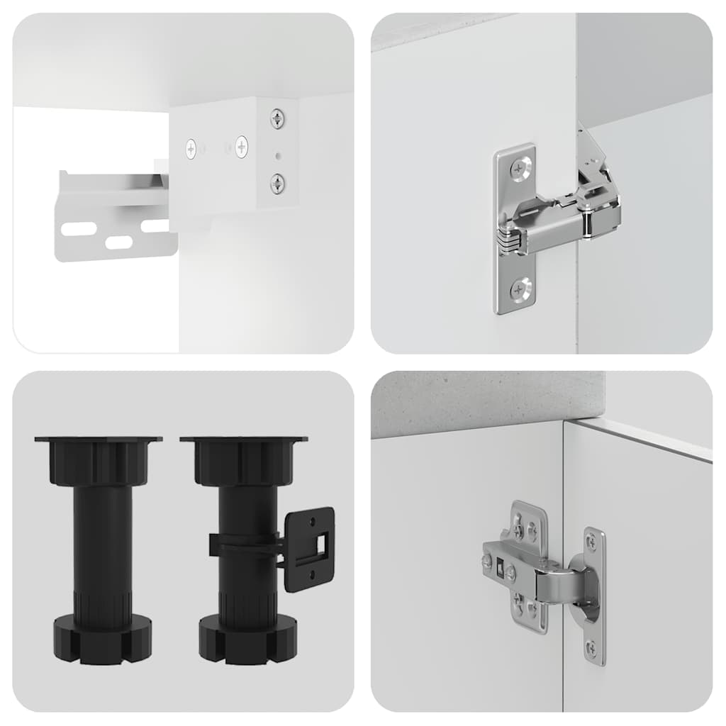 Kjøkkeninnredning Kjøkkenskapsett Kalmar Betonggrå 14 deler