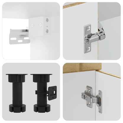 Kjøkkeninnredning Kjøkkenskapsett Lucca Sonoma Eik 14 deler