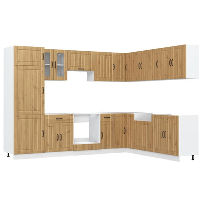 Kjøkkeninnredning Kjøkkenskapsett Lucca Artisan Eik 14 deler