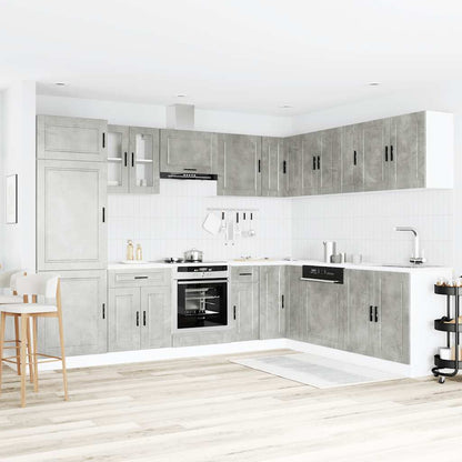 Kjøkkeninnredning Kjøkkenskapsett Porto Betonggrå 14 deler