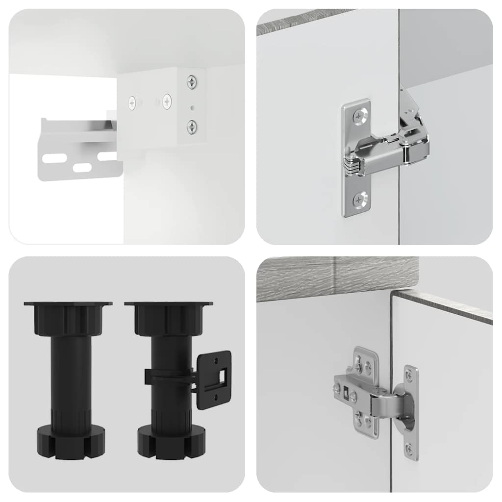 Kjøkkeninnredning Kjøkkenskapsett Porto Sonoma Grå 14 deler