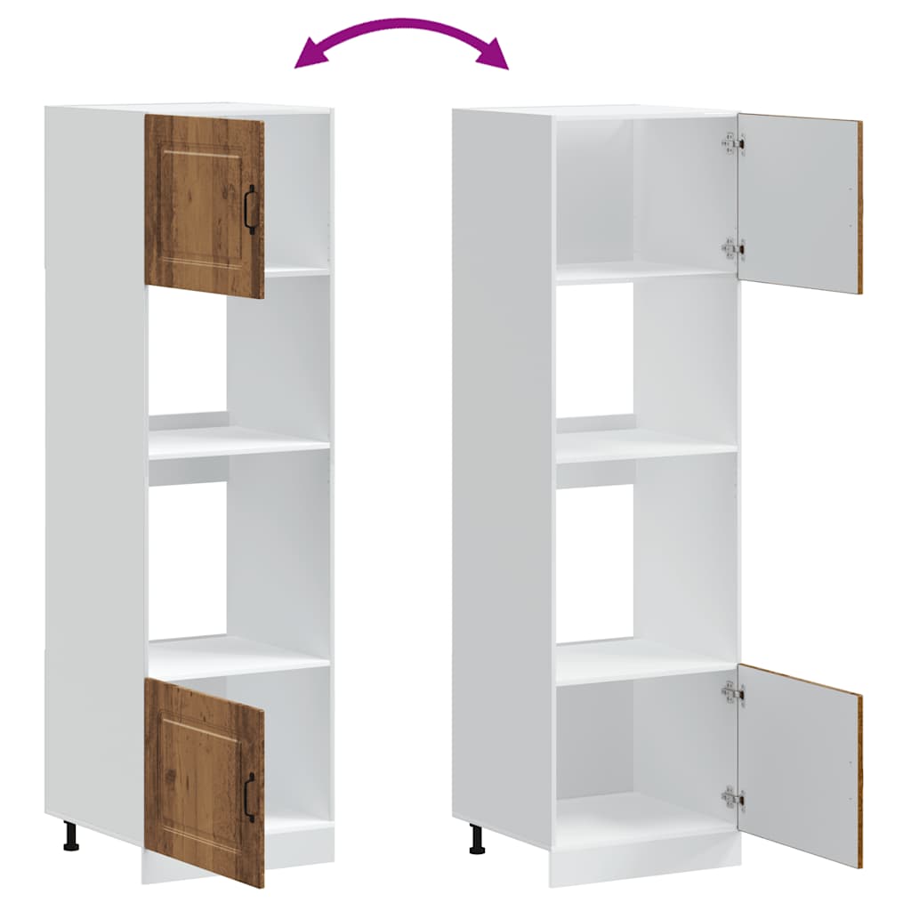 Kjøkkeninnredning Ovnsskap Lucca Gammelt tre