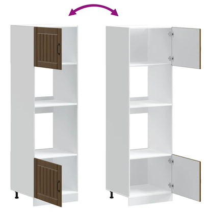 Kjøkkeninnredning Ovnsskap Kalmar Brun Eik