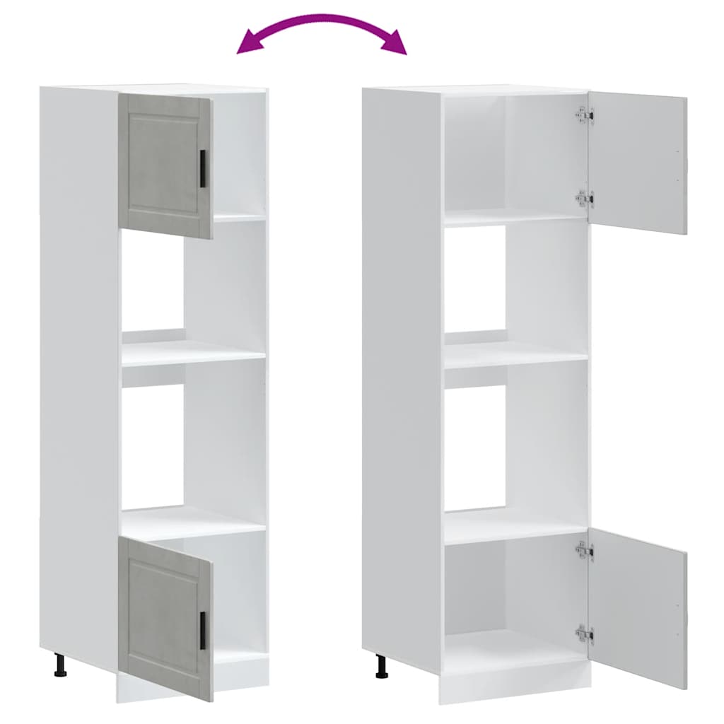 Kjøkkeninnredning Ovnsskap Porto Betonggrå