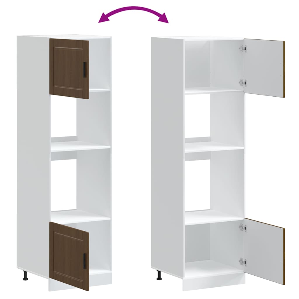 Kjøkkeninnredning Ovnsskap Porto Brun Eik