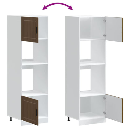 Kjøkkeninnredning Ovnsskap Porto Brun Eik