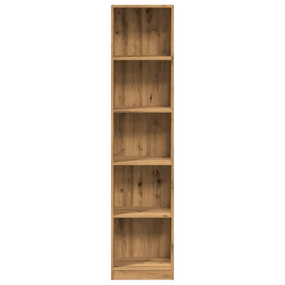Bokhylle artisan eik 40x24x176 cm konstruert tre