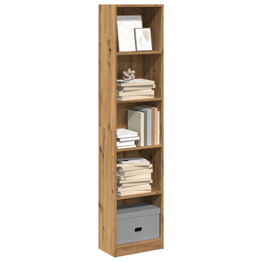 Bokhylle artisan eik 40x24x176 cm konstruert tre