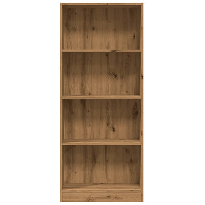 Bokhylle artisan eik 60x24x143 cm konstruert tre
