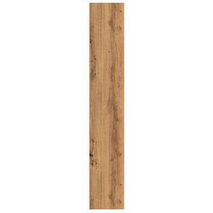 Bokhylle artisan eik 60x24x143 cm konstruert tre
