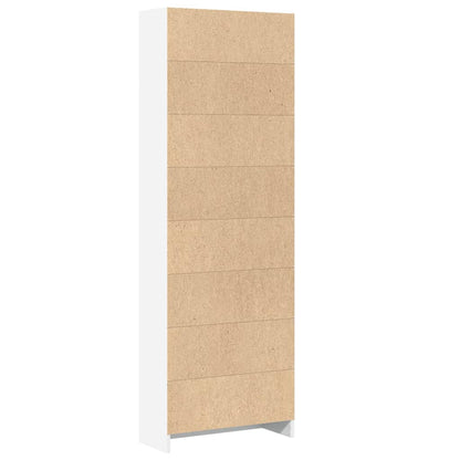 Bokhylle Hvit 60x24x176 cm